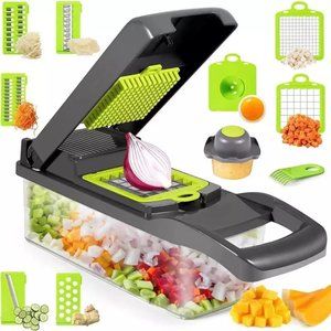 12-in-1 Multifunctional Veggie Chopper with Container